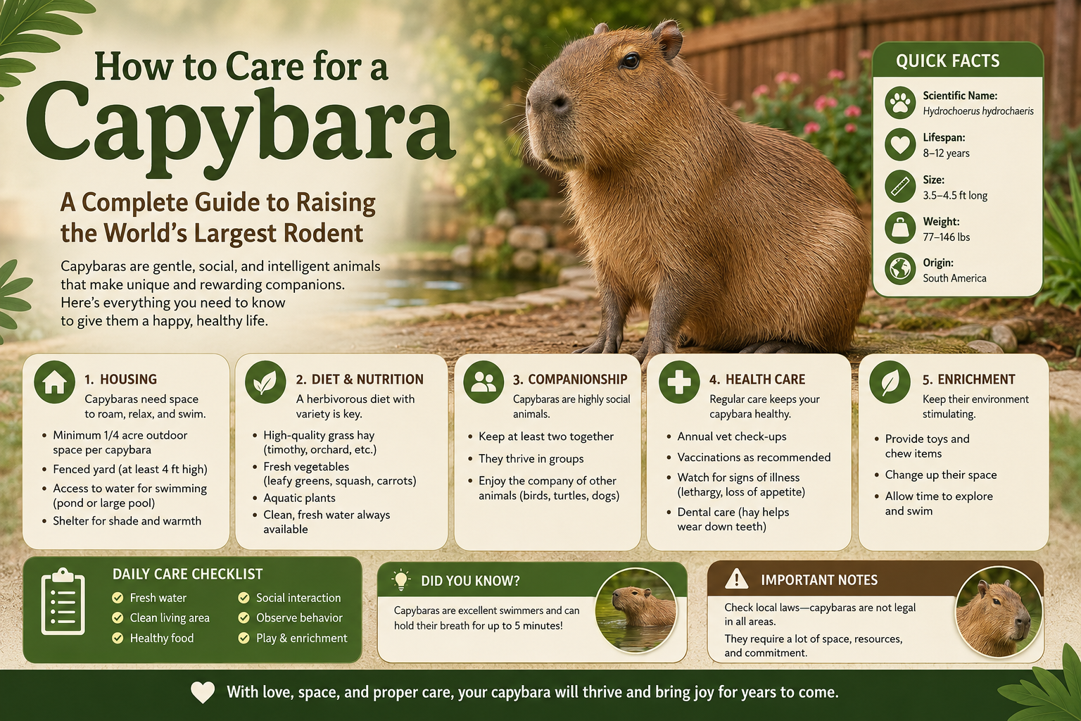 How to Care for a Capybara